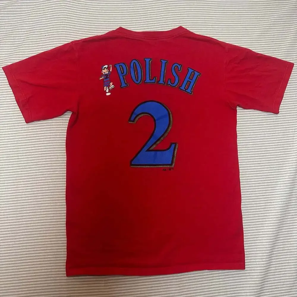 Majestic Milwaukee Brewers Polish #2 Red T-Shirt